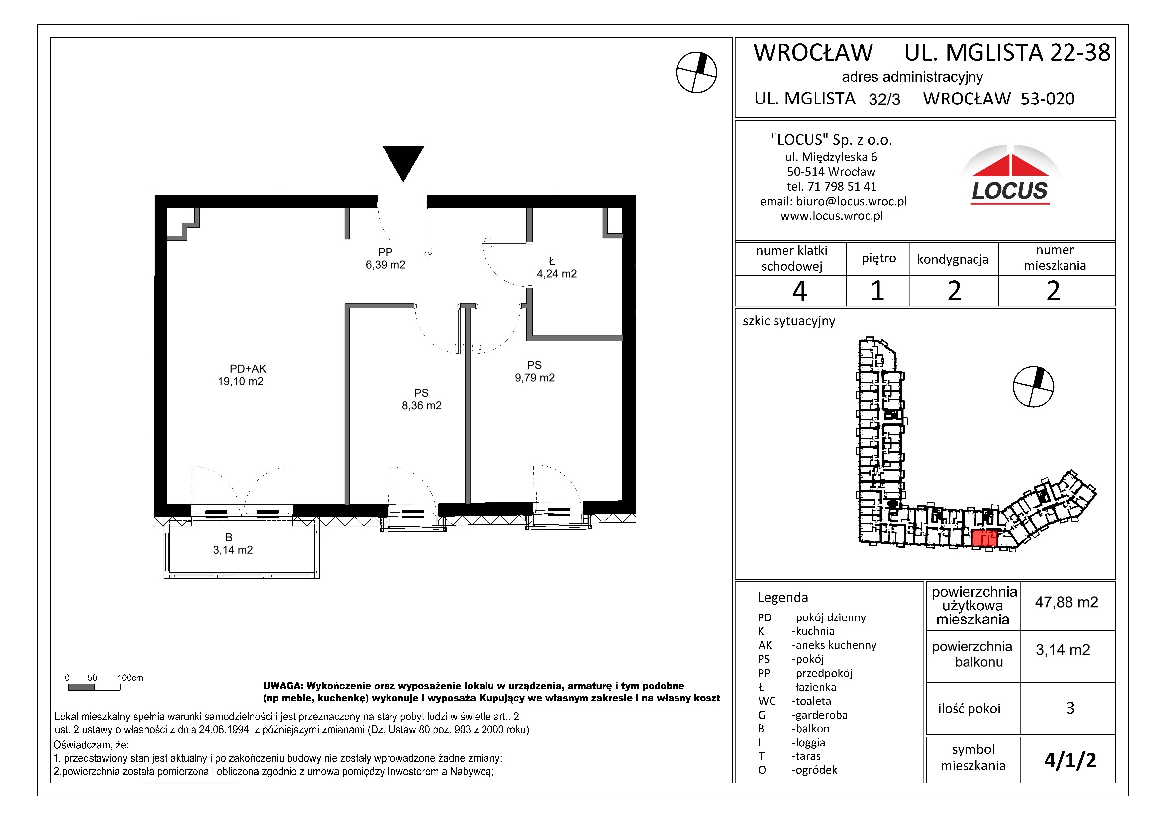 Ul. Mglista, Wrocław – Mieszkanie 4/1/2