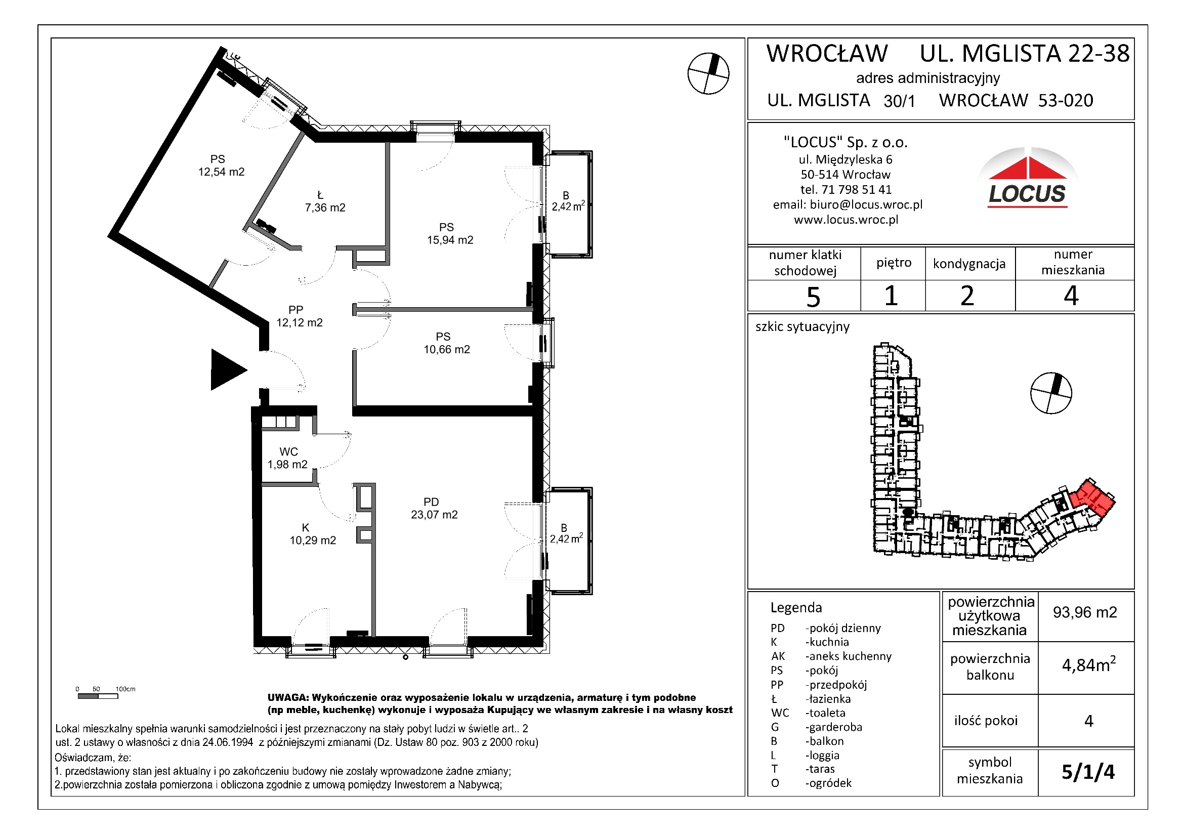 Ul. Mglista, Wrocław – Mieszkanie 5/1/4